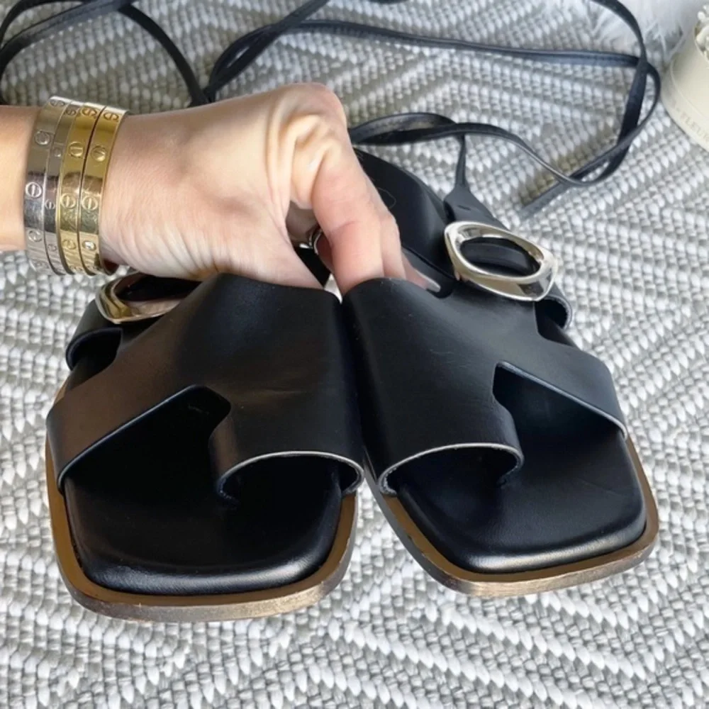 🆕 3.1 Phillip Lim Leather Lace Up Sandals - Picture 7 of 11